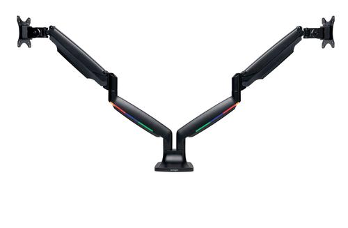 Kensington SmartFit One Touch Height Adjustable Dual Monitor Arm Black Kensington SmartFit One Touch Height Adjustable Dual Monitor Arm Black
