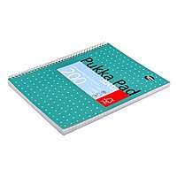 Pukka Pad Jotta A4 Wirebound Card Cover Notebook Ruled 200 Pages Metallic Green (Pack 3)