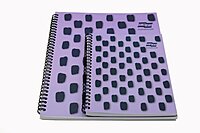 Europa Splash A4+ Notepad Wirebound 160 Pages 80gsm FSC Ruled With Margin Punched 4 Holes Purple (Pack 3) Europa Splash A4+ Notepad Wirebound 160 Pages 80gsm FSC Ruled With Margin Punched 4 Holes Purple (Pack 3)