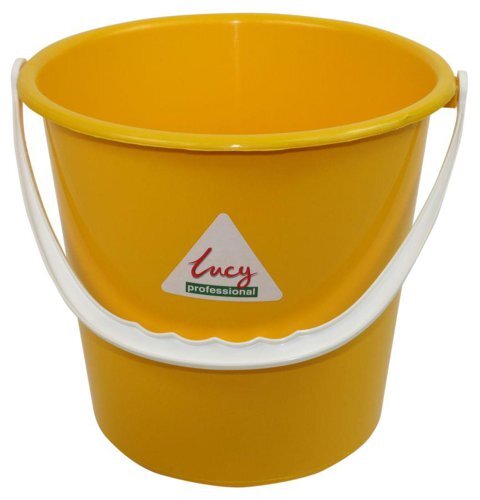 ValueX Plastic Bucket 10 Litre With Handle Yellow