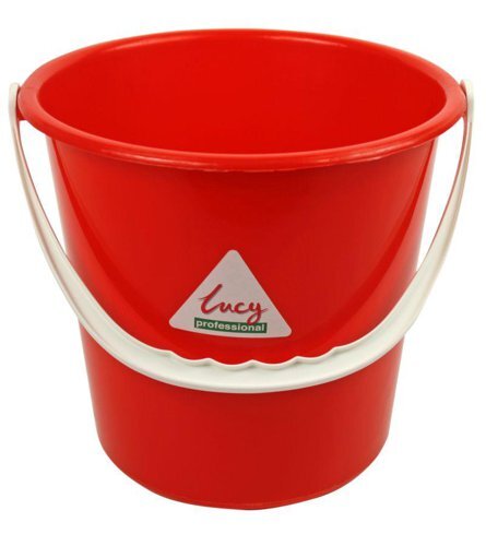 ValueX Plastic Bucket 10 Litre With Handle Red