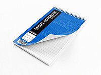 Silvine Spiral Reporters Shorthand Notebook 203 x 127mm 160 Pages Ruled Blue (Pack 10)