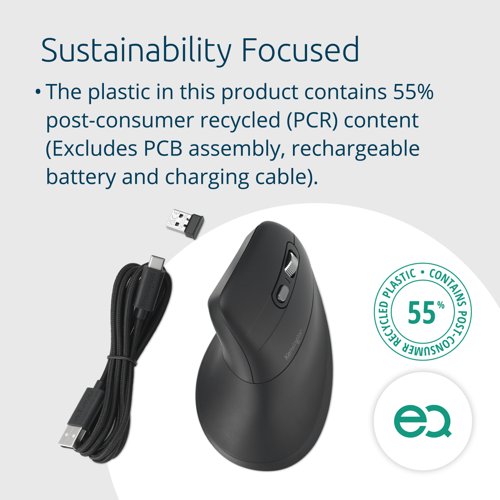 Kensington EQ MY630 Rechargeable Ergonomic Wireless Mouse Kensington EQ MY630 Rechargeable Ergonomic Wireless Mouse