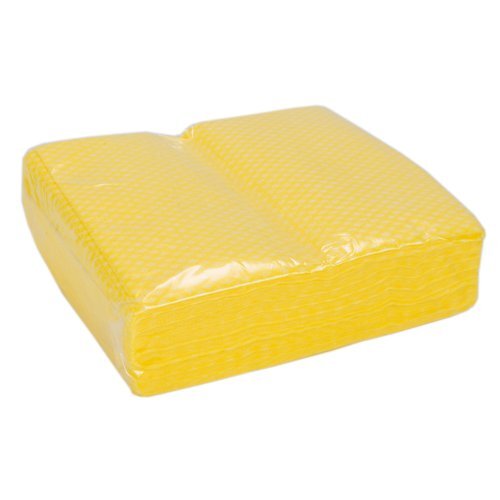 ValueX Folded Cleaning Cloth 480x360mm Yellow (Pack 50)