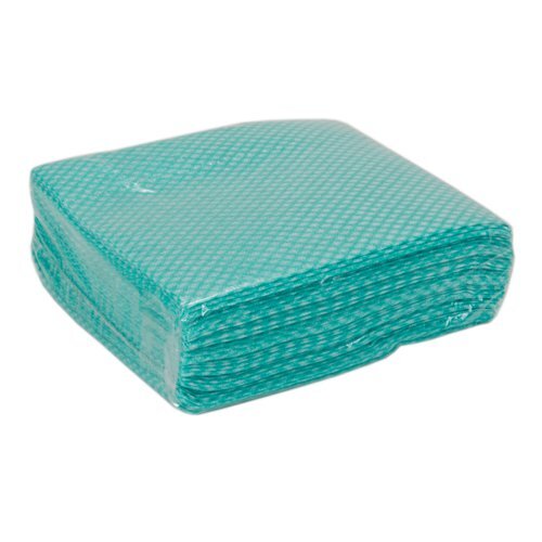 ValueX Folded Cleaning Cloth 480x360mm Green (Pack 50)