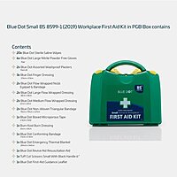 Blue Dot Small BS 8599-1 (2019) First-Aid Kit in a PGB Box - S9 Blue Dot Small BS 8599-1 (2019) First-Aid Kit in a PGB Box - S9