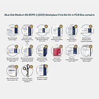 Blue Dot Medium BS 8599-1 (2019) First-Aid Kit in a PGB Box - M9