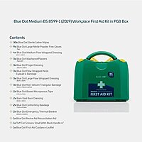 Blue Dot Medium BS 8599-1 (2019) First-Aid Kit in a PGB Box - M9