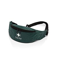 Blue Dot One Person Travel Kit In Green Bum Bag