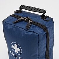 Blue Dot Essential Sports First Aid Kit in a Blue Series Bag