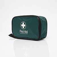 Blue Dot BS 8599-1 (2019) Personal Use First-Aid Kit In Green Zipped Bag Blue Dot BS 8599-1 (2019) Personal Use First-Aid Kit In Green Zipped Bag